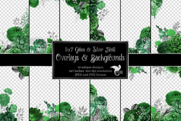 5x7 Green and Silver Floral Overlays: Your Secret Weapon for Elegant Design