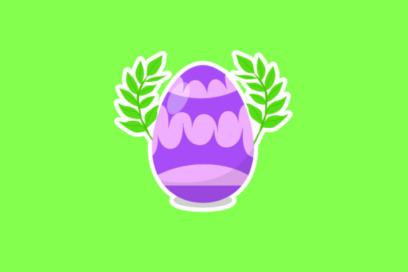 Crafting Creativity: The Easter Egg Floral Sticker for Modern Design Projects