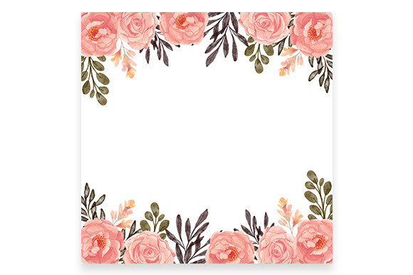 Enhancing Your Projects with a Rose Watercolor Floral Frame Border