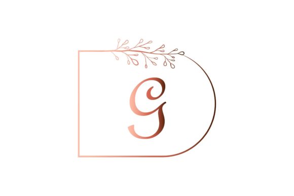 Monogram Floral Ornament: Elegant Design for Personalized Projects