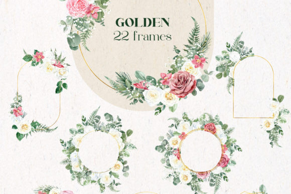 The Boho Golden Floral Frame Collection: A Practical Resource for Modern Creatives