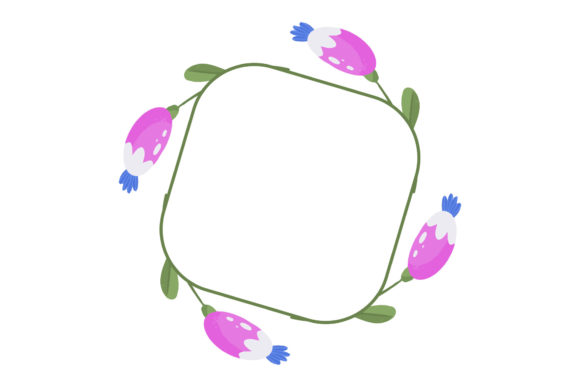 The Versatile Elegance of a Floral Frame Element Wedding Vector