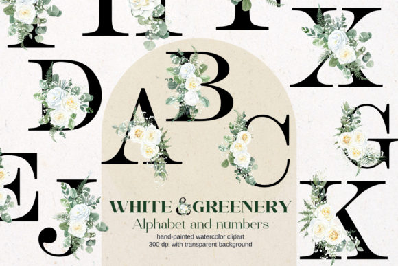 The White Floral Wedding Alphabet: A New Standard for Elegant Design