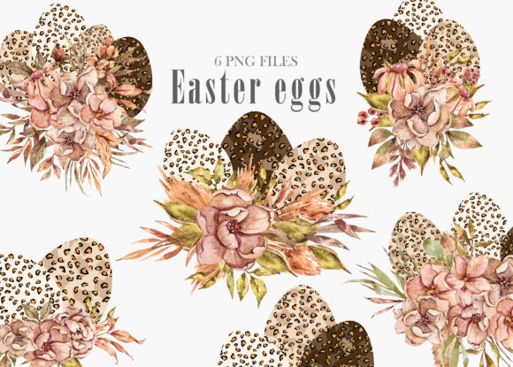 Unleashing Creativity with Watercolor Easter Floral Eggs Clipart